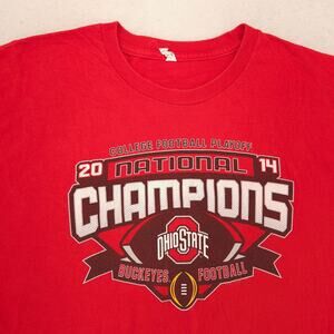 Ohio State Buckeyes College Football T Shirt Mens Size Extra Large XL Red